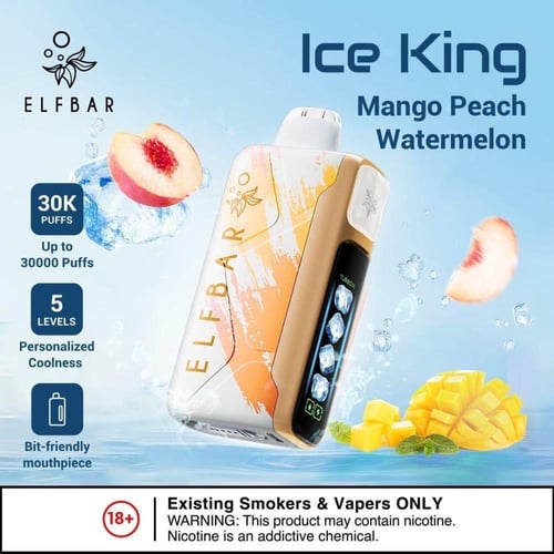 سحبة الف بار ايس كينق 30000 - Elfbar Ice King 30k...