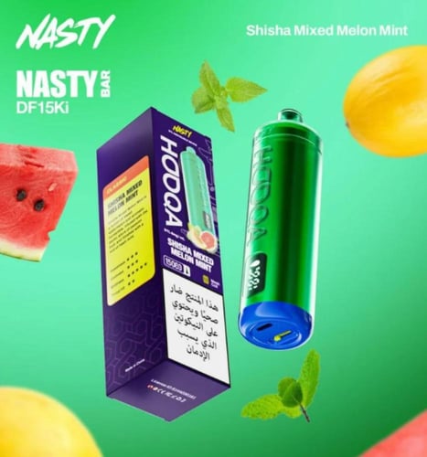 شيشة جاهزة ناستي هوكا 15000 موشة NASTY HOOQA DTL 1...