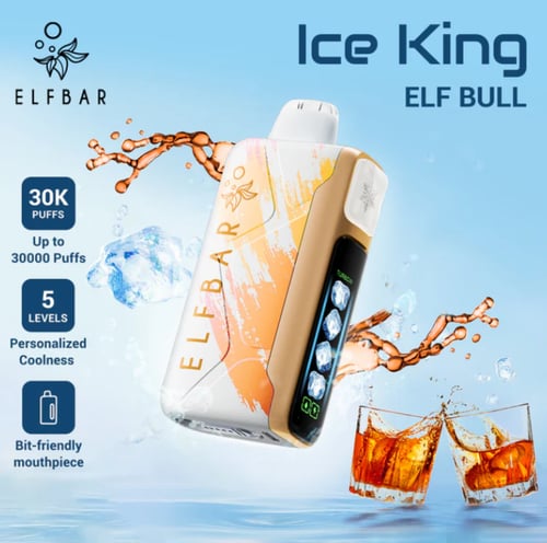 سحبة الف بار ايس كينق 30000 - Elfbar Ice King 30k...