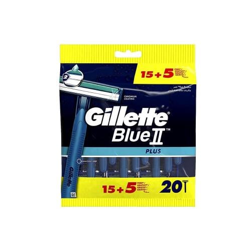 جيليت ماكينة حلاقة بلو 2 بلس للرجال 15 + 5 - قطع