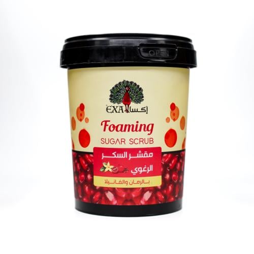 اكسا مقشر السكر الرغوي بالرمان والفانيلا 500 مل