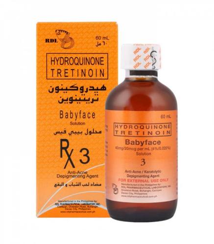 محلول سيروم بيبي فيس ار دي ال RX3 مضاد للبقع وحب ا...
