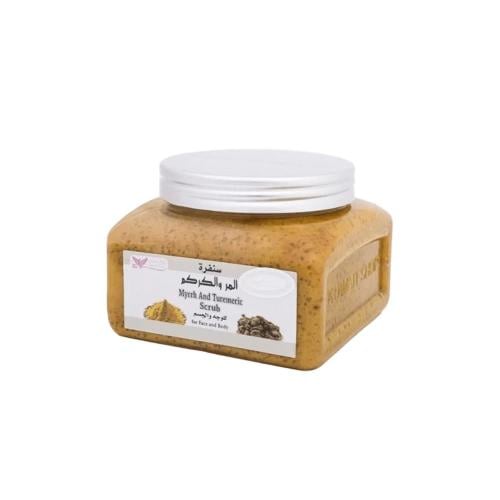 كويت شوب صنفرة المر والكركم للوجه والجسم - 250 جم