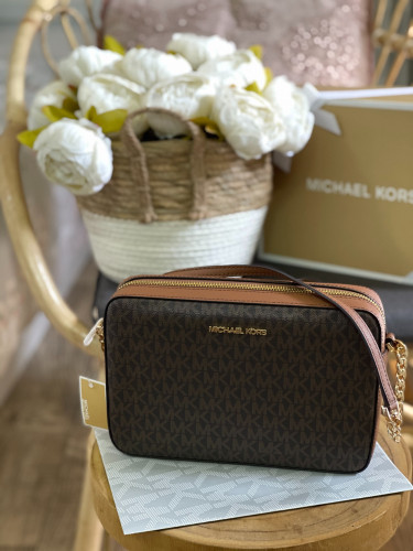 Michael kors | Jet Set Large Printed Logo Crossbod...