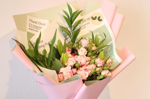 باقة البيبي روز الوردي