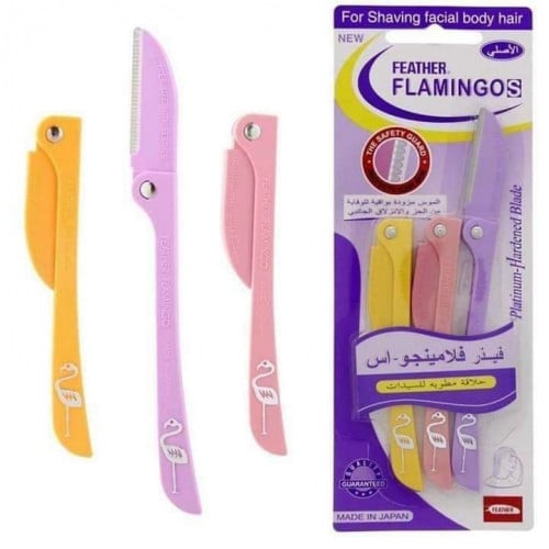 امواس حلاقه مطويه من فلامينجو - 3 قطع