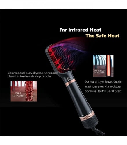 فرشاة تصفيف الشعر 2 في 1 من ريبون RE-8888 بيرل واي...