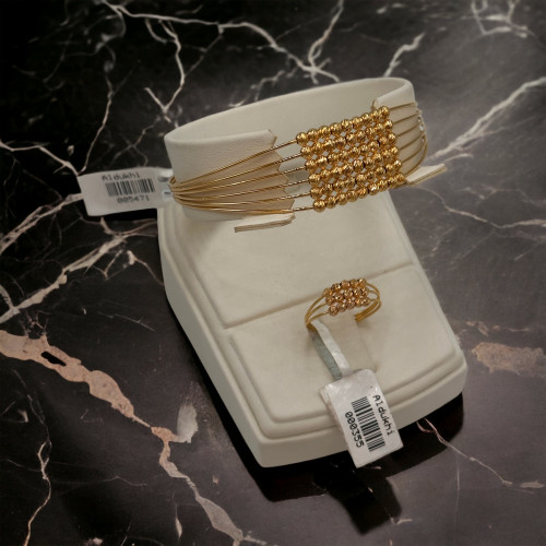 سوارة مع خاتم انيق عيار 21