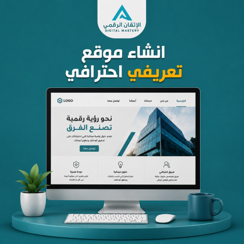 انشاء موقع تعريفي مميز وبسيط