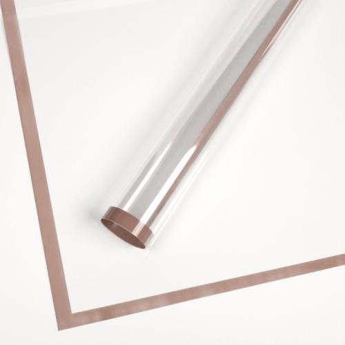 تغليف بلاستيك شفاف خط بنى AD0173