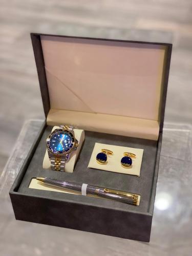 طقم ساعه مع كبك و قلم رقم 15