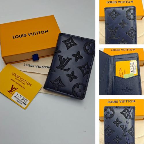 محفظه Lv كحلي لامع