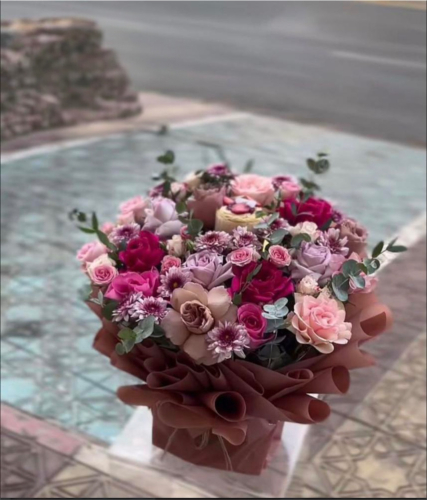 بوكيه Velvet Bloom & Cake
