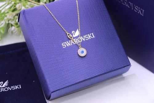 سلسال Swarovski عين مدور ذهبي