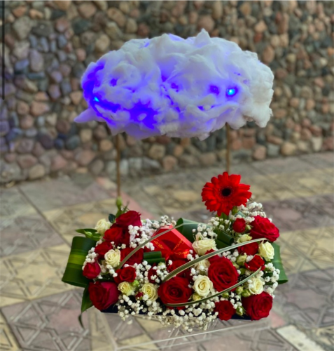 تنسيق استاند الغيمه مع ورد