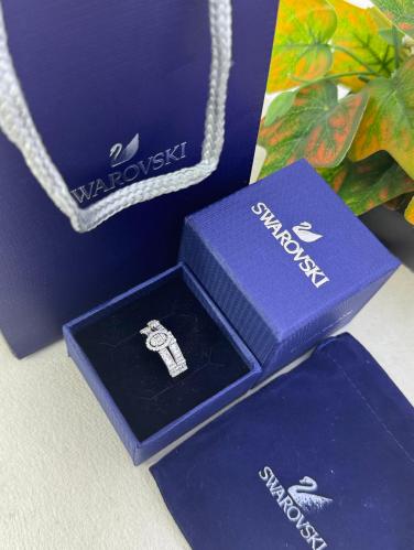خاتم Swarovski فضي