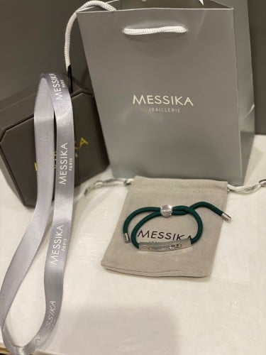 اسواره Miska خيط اخضر فضي