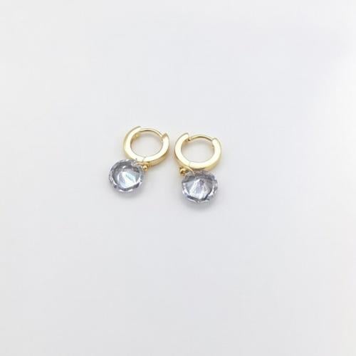 حلق ستيل مطلية بذهب عيار 18