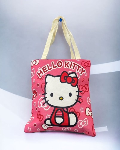 توت باق قماشية نسائية شخصية هيلو كيتي طباعة على ال...