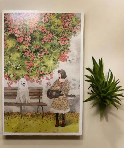 بطاقة تهنئة مع مغلف 14*9