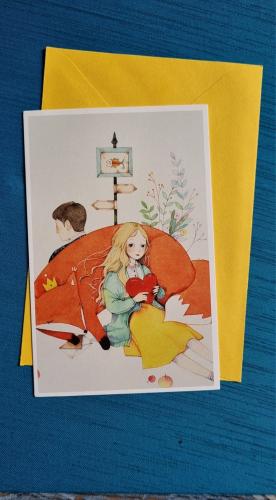 بطاقة تهنئة مع مغلف 14*9 cm