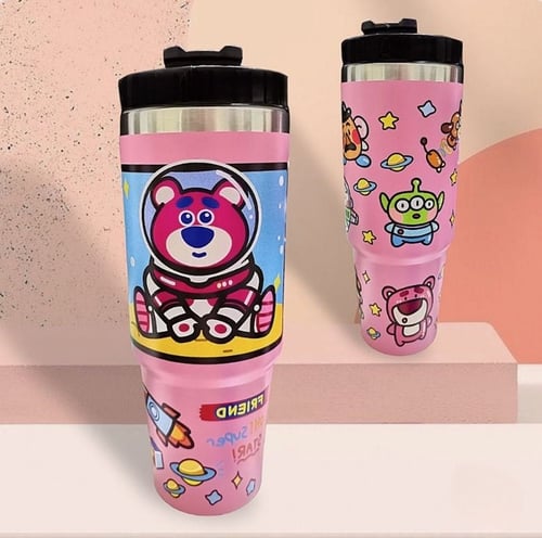 حافظة مشروبات حار وبارد شكل ميني ماوس و الدب لوتسو...