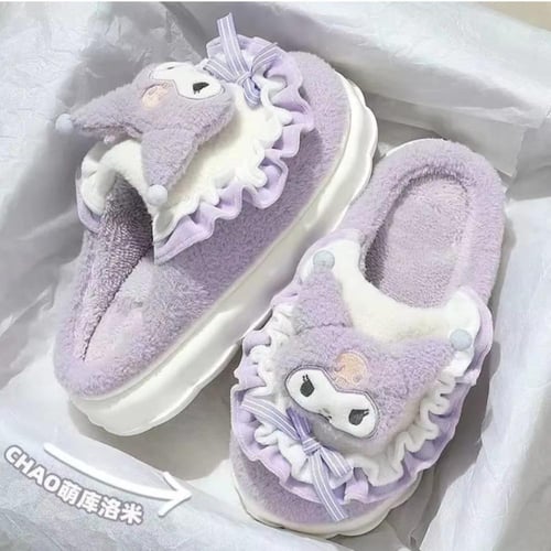 نعال سانريو حذاء منزلي للفتيات بشخصية كرومي من الف...