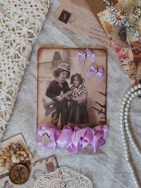 كرت مناسبات واعياد صناعة يدوية محلية 14*9.5 cm