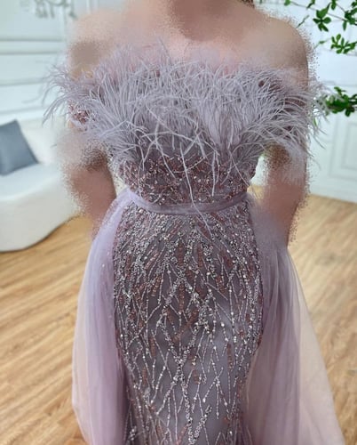 فستان توب ريش