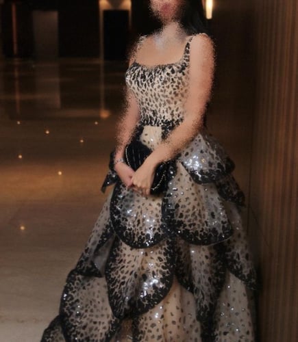 فستان بطبقات انيقة