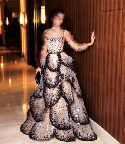 فستان بطبقات انيقة