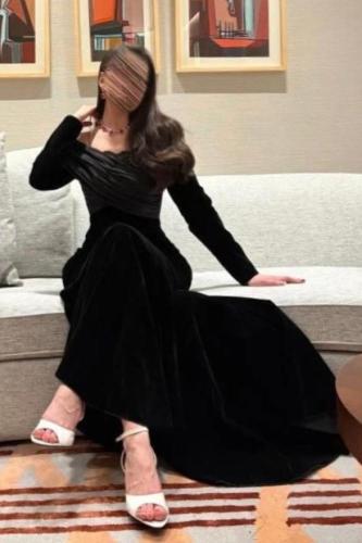 فستان سهرة أنيق لون اسود