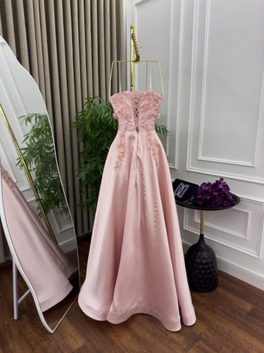 فستان سهره ميكادو تطريز مورد