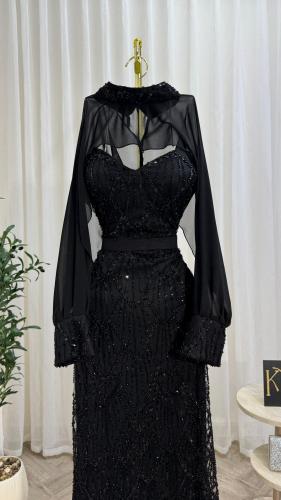 فستان سهرة اسود