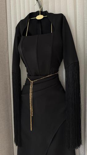 فستان سهرة اسود
