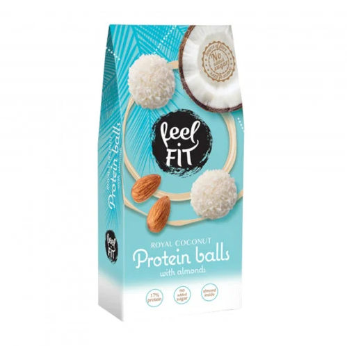 كرات البروتين بكريمة جوز الهند واللوز -FEEL FET