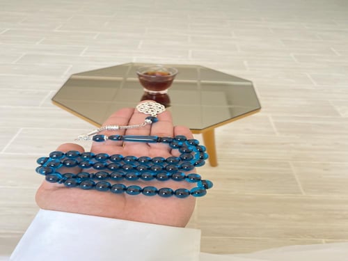 سبحة بكلايت بحري سماوي غامق