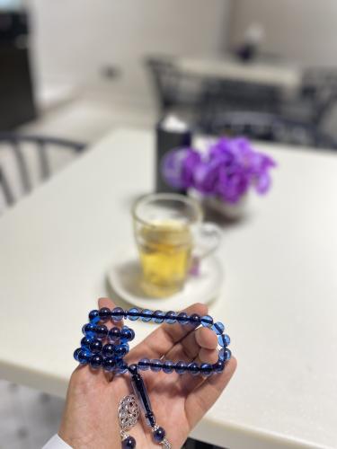 سبحة بكلايت ازرق نيلي فاتح