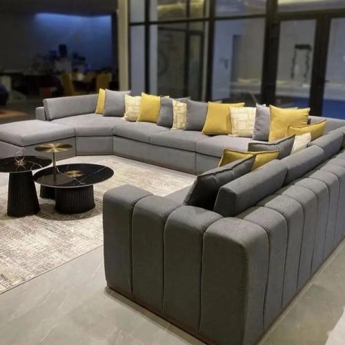 كنب زاوية بتصميم هندسي عصري