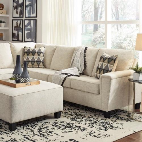 كنب زاوية L بيج أنيق