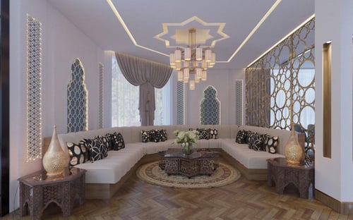 كنب زاويه فرنسي بتصميم كلاسيكي فخم