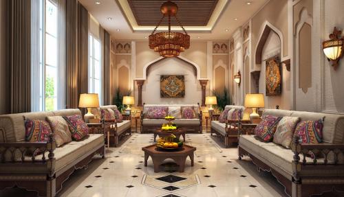 مجالس مغربي بتصميم يعطي رفاهية للغرفة