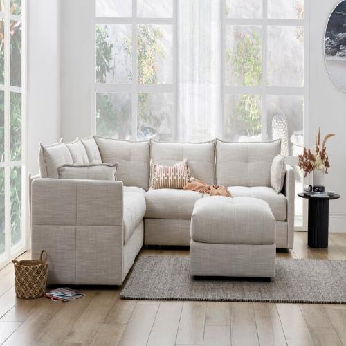 طقم كنب زاوية مودرن تصميم إيطالي راقي