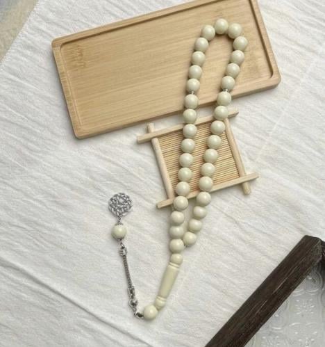مسبحة فضه عقيق جاهزه لي الاهداء