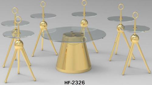 طقم 7 قطع استيل ذهبي