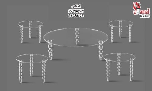 طقم 5 قطع ارضي اكريلك