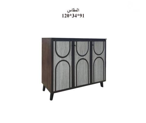دولاب احذية خشبي - بني