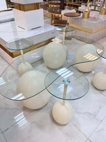 طقم 1+4 بقاعده رخام تعتيق