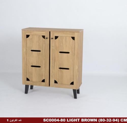 دولاب احذيه درفتين خشبي صيني 80