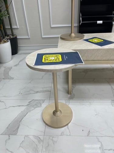 طقم طاولات 5 قطع بديل الرخام